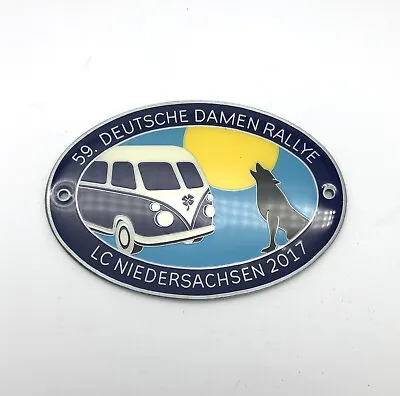 Dda C Rallye Badge Wolf Vw Bus Bulli Damen Club Badge Oldtimer Vintage Porsche 9 • $149