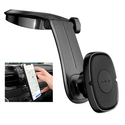 Universal Car Dashboard Magnetic Phone Holder 360 Rotation With Mounting Plate • $6.99