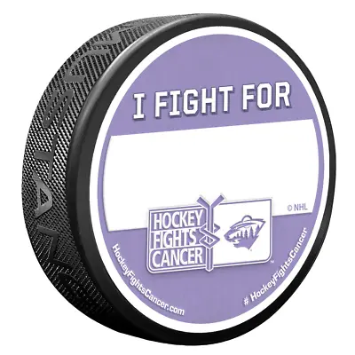 Minnesota Wild Puck - Hockey Fights Cancer Puck | I Fight • $14.99