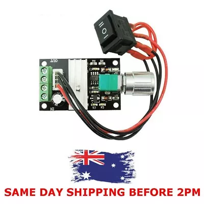 DC Motor Speed Switch Controller 10V 12V 24V Control Reversible PWM Regulator 3A • $8.80