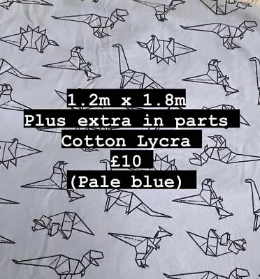 Dinosaur Cotton Lycra Jersey Fabric • £10