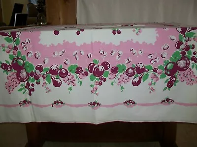 Vintage Tablecloth Assorted Fruit • $14.50