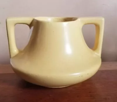 Vintage 1930s Yellow Matte HAEGER Pottery Eve Vase Arts & Crafts Mission Style  • $49.99