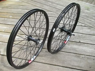 WheelSet Black BMX 3/8axle 20x1.75 Wei 519 Bolt On Alloy Hubs 36H F/W Or No F/W • $88.99