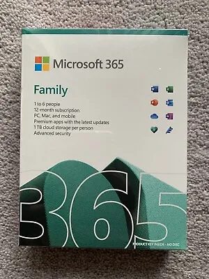 Microsoft 365 Family - 1 Year Subscription • £60