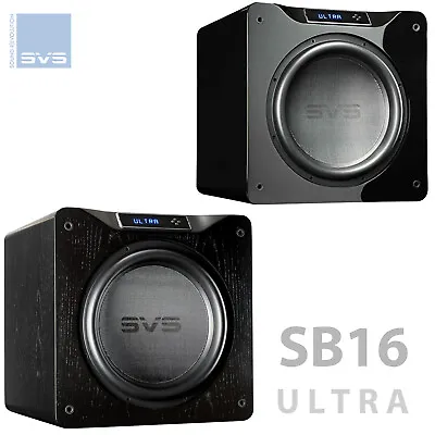 SVS SB16-ULTRA Subwoofer 16  Active Powered Sub Cinema 5000W Gloss Black & Ash • £2899