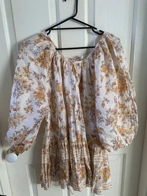 $140 • Buy Spell Meadowland Linen Tunic Dress XS