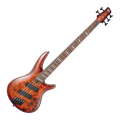 Ibanez SRMS805 Brown Topaz Burst Mahogany Body Poplar Burl Top Bound Panga P • £1044.66