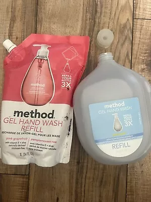 (2x) Method Gel Hand Wash Soap Refill - Sweet Water & Pink Grapefruit 34 Oz • $22.99