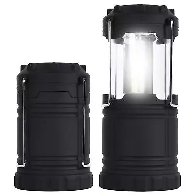 2Pcs Collapsible Lantern Tent Camping Lights Battery Operated Outdoor COB LED • £14.99