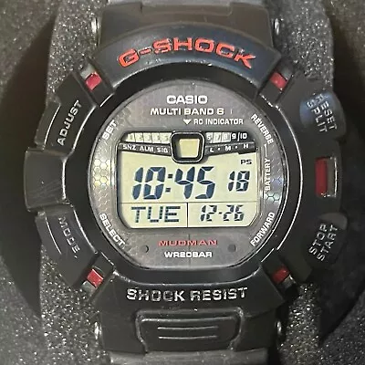 Casio G-Shock GW-9010-1 Rally Timer Mudman Tough Solar Atomic Digital Watch 9010 • $99.99