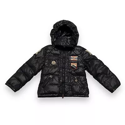 VINTAGE Moncler Boys Black Down Jacket Size 6 Years • $140