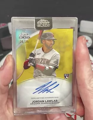 2024 Topps Chrome Black Jordan Lawlar Ivory Auto #20/25 Diamondbacks • $294.95