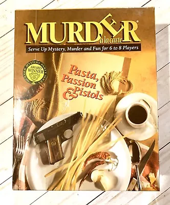 NIB Bepuzzled Murder Ala Carte Pasta Passion Pistols Role Playing 6 To 8 Players • $23.96