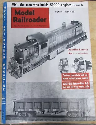 Model Railroader Magazine September 1954  • $4