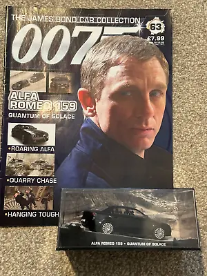 James Bond Car Collection - #63: ALFA ROMEO 159 - (quantum Of Solace) • £6.99