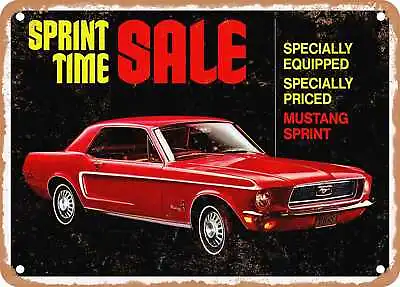 METAL SIGN - 1968 Mustang Sprint Vintage Ad • $18.66