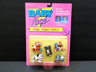 Vintage 1991 Galoob Baby Face: Magic Diaper Babies Pets • $19.99