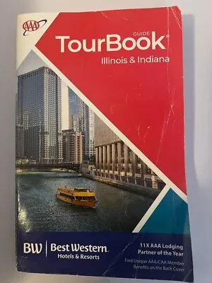 AAA Tour Book Guide Of Illinois And Indiana • $11