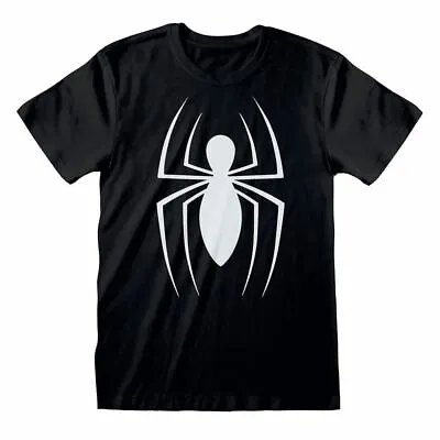 Spider-Man Classic Logo Black T-Shirt • £9.95