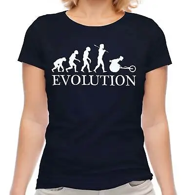 Wheelchair Sprinter Evolution Ladies T-shirt Tee Top Gift Racing Gloves • $21.17