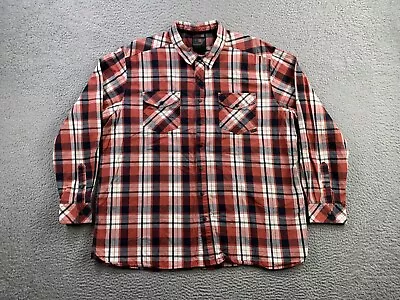 5.11 Tactical Shirt Mens 2XL Red Plaid Snap Up Quick Draw Concealed Cary • $25.88