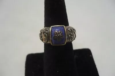 Sterling Silver Lapis Lazuli Ring Size 6 • $10