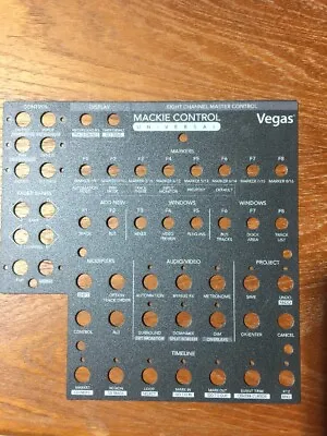 MACKIE CONTROL UNIVERSAL Vegas Overlay - NEW Never Used • $24.99