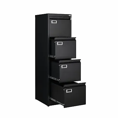 4 Drawer File Cabinet With Lock Metal Vertical Filing Cabinet For Office Home • $209.99