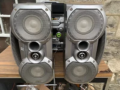 JVC SP-HXZ10 Vintage Boombox Speakers With Twin Hyper Power Drive Subwoofer • $127.50