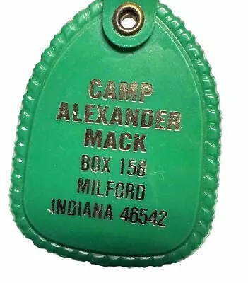 Vintage Milford Indiana Camp Alexander Mack Christian Retreat Keychain Key Ring • $19.99