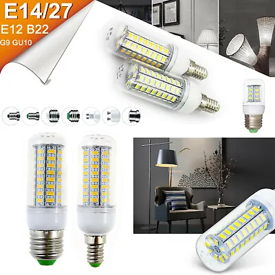LED Corn Light Bulbs E12 E14 E27 G9 B22 7W - 25W Lamp Cool Warm Neutral White -K • $2.96