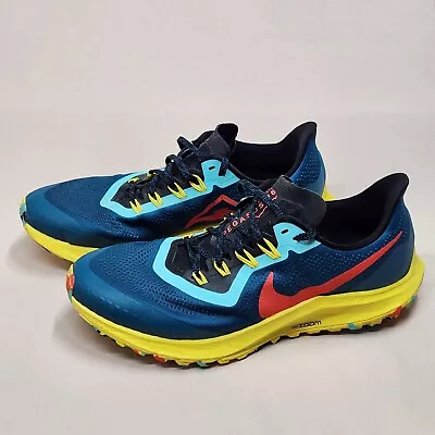 Size 11 Nike Trail Air Zoom Pegasus 36 Geode Teal Athletic Men Shoes • $44.99
