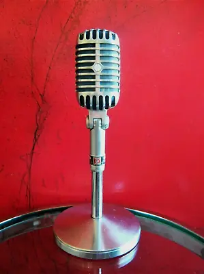 £442.11 • Buy Vintage RARE 1960 Webster SS667 / Shure 55 S Dynamic Cardioid Microphone W Stand