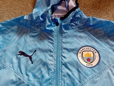 BNWOT Manchester City FC PUMA Warm Up Jacket Size Small Mens • £24.99