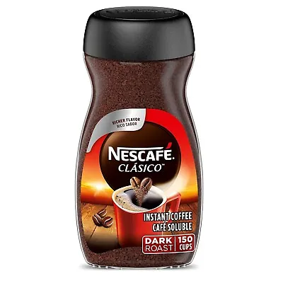 NESCAFE CLASICO Dark Roast Instant Coffee 10.5 Oz. Jar • $15.99