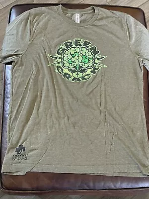 Green Crack MMJ America T Shirt 420 Blimp High Tee Size XL Preowned Nice ! Smoke • $11