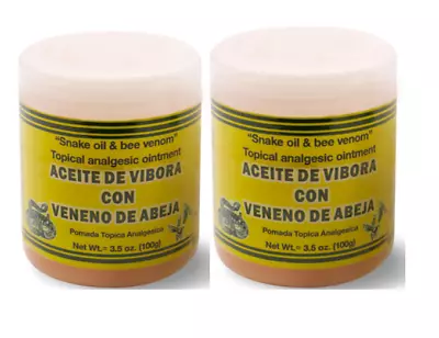 2 Aceite DeVibora VenenoDEAbeja Snake Oil & Bee Venon Topical Analgesic Ointment • $15