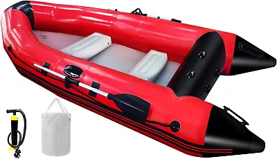 10 Ft Dinghy Boats 4 Persons Inflatable Boat Fishing Kayak Raft Sport Boat For  • $411.99