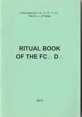 Turkey Print Mason Masonic Book Ritual Book Of The Fc D - In English • $14.99