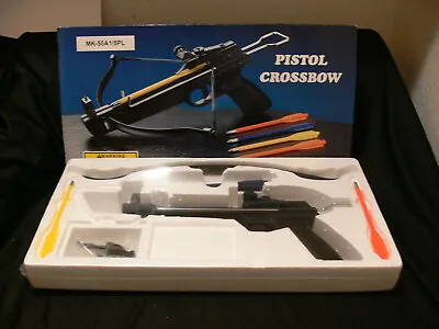 50 Lb. Mini Crossbow Pistol Hand Held Gun Archery Hunting CrossBow W/ 5 Arrows • $25