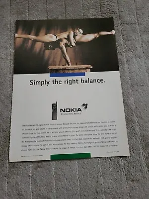 £8.99 • Buy (tpq87) Advert/poster 11x8  Nokia Connecting People : 8110 Digital Mobile Phone