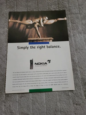£8.99 • Buy (tpq87) Advert/poster 11x8  Nokia Connecting People : 8110 Digital Mobile Phone