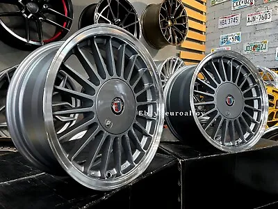 New 16 Inch 4X100 ALPINA Style ET15 7J + 8J GREY OLDSCHOOL Wheels For BMW E30 • $1116.56