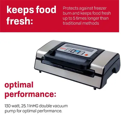 $99.95 • Buy VS-12 Deluxe Vacuum Sealer (Vacuum Canister Not Included),Keep Food Fresh