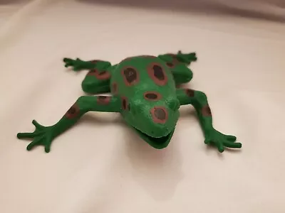 Vintage 2005 Toy Major Spotted Greeb Squishy Bean  Frog Toy • $6