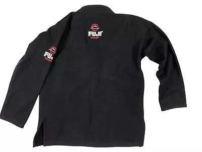 Fuji Kimono GI Martial Arts Top Size A3L Adult Black Pink Detail Long Sleeve BJJ • $40