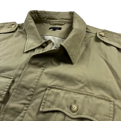 $82.49 • Buy Gant USA Men’s Adventure Jacket 100% Cotton Cargo Field Jacket Khaki/Tan • XL