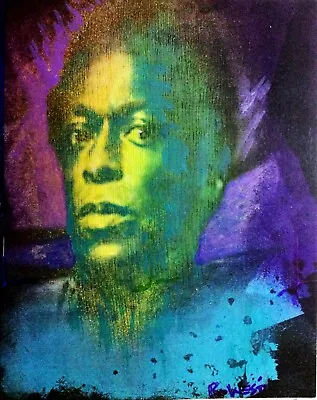 Miles Davis.  An Original Painting  By Ro West. W/COA • $75