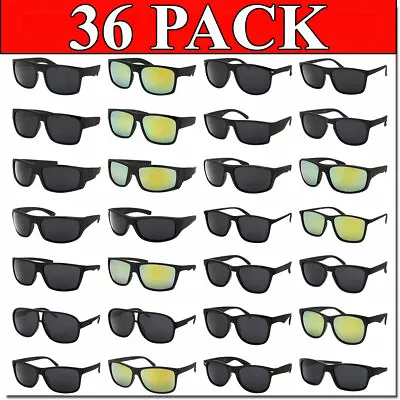 Bulk Sunglasses Wholesale SPORT Lot 36 PC Box Assorted Styles Men Women Styles  • $54.95